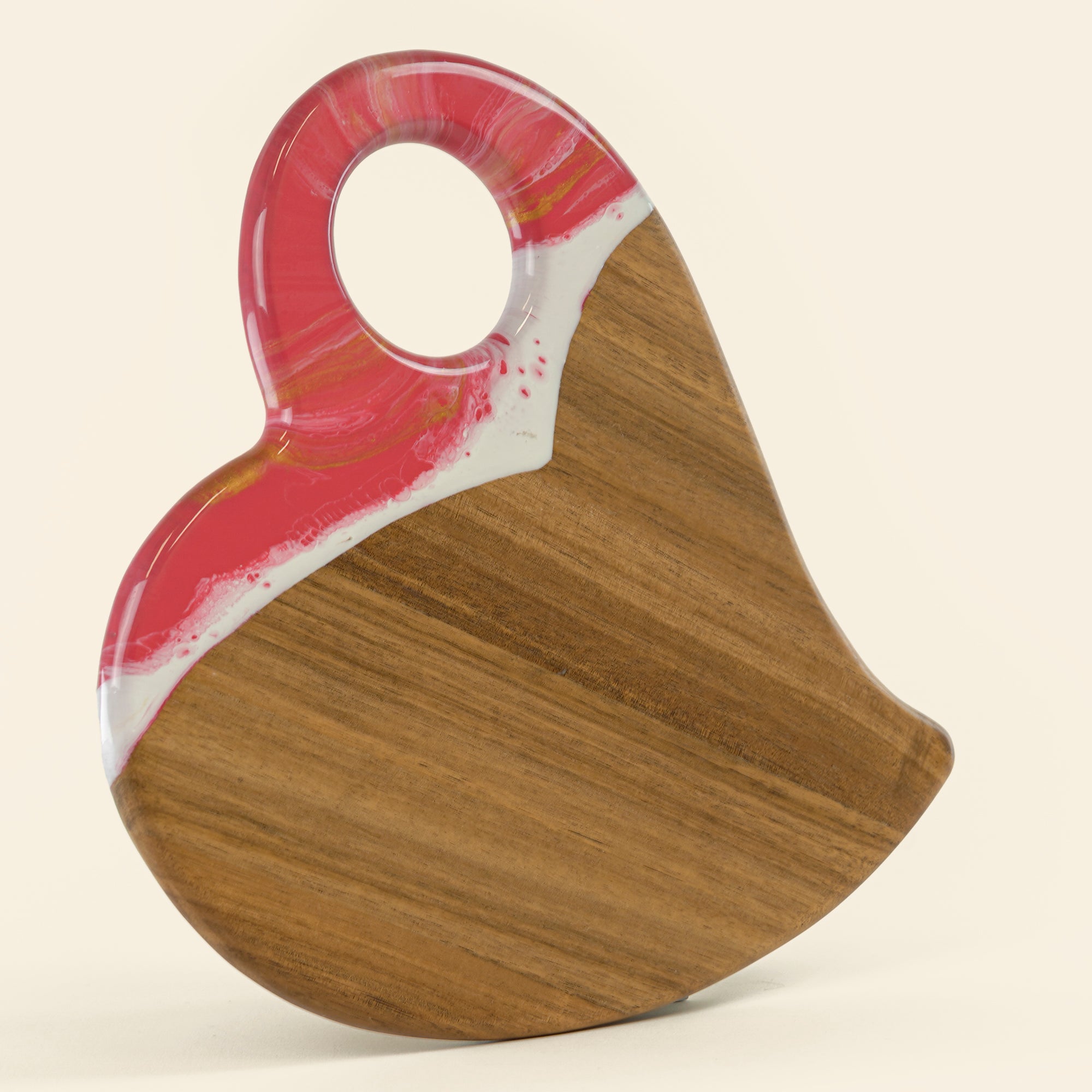 Medium Heart Acacia Board With Dip Holder