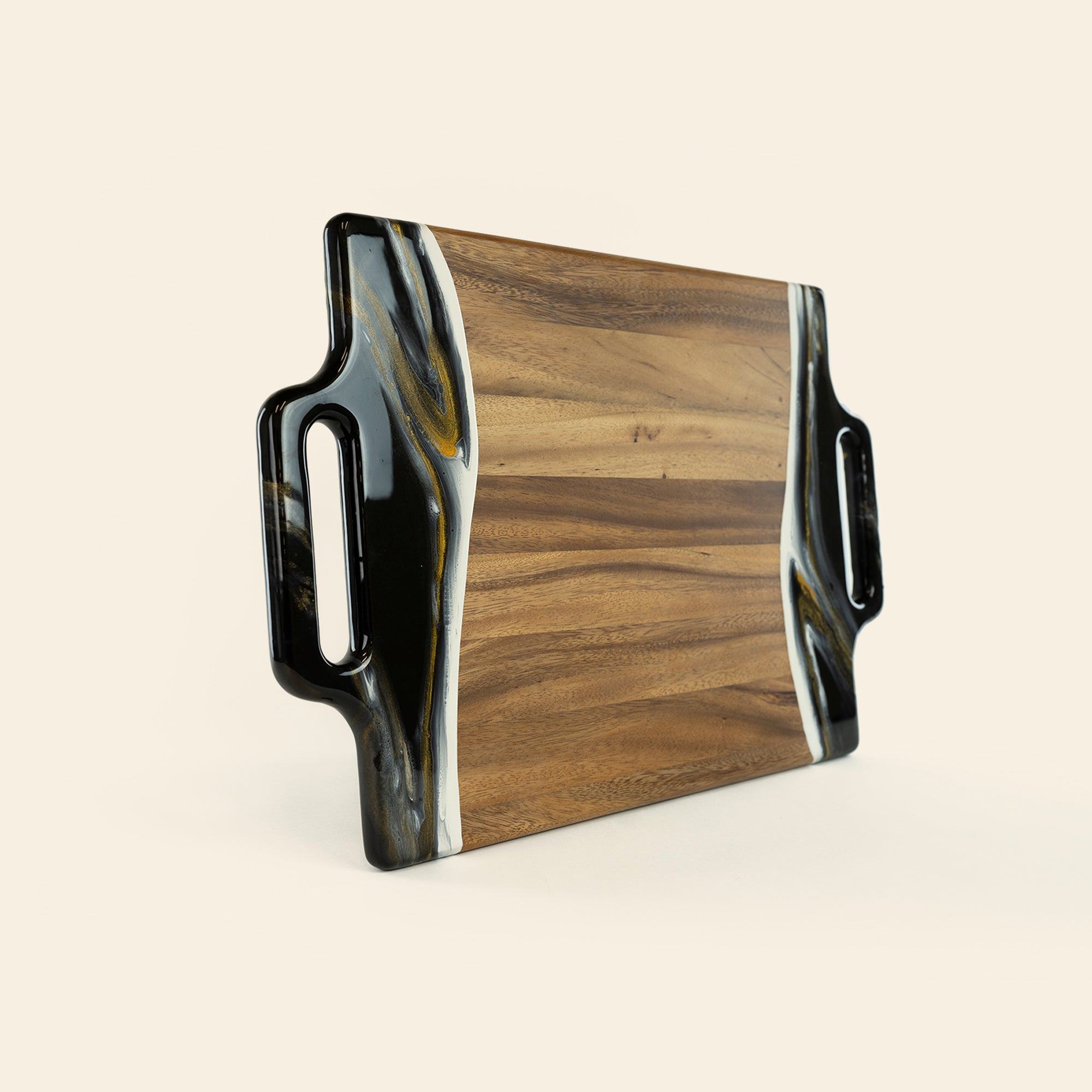 2XL Rectangle Acacia Board With 2 Extended Handles