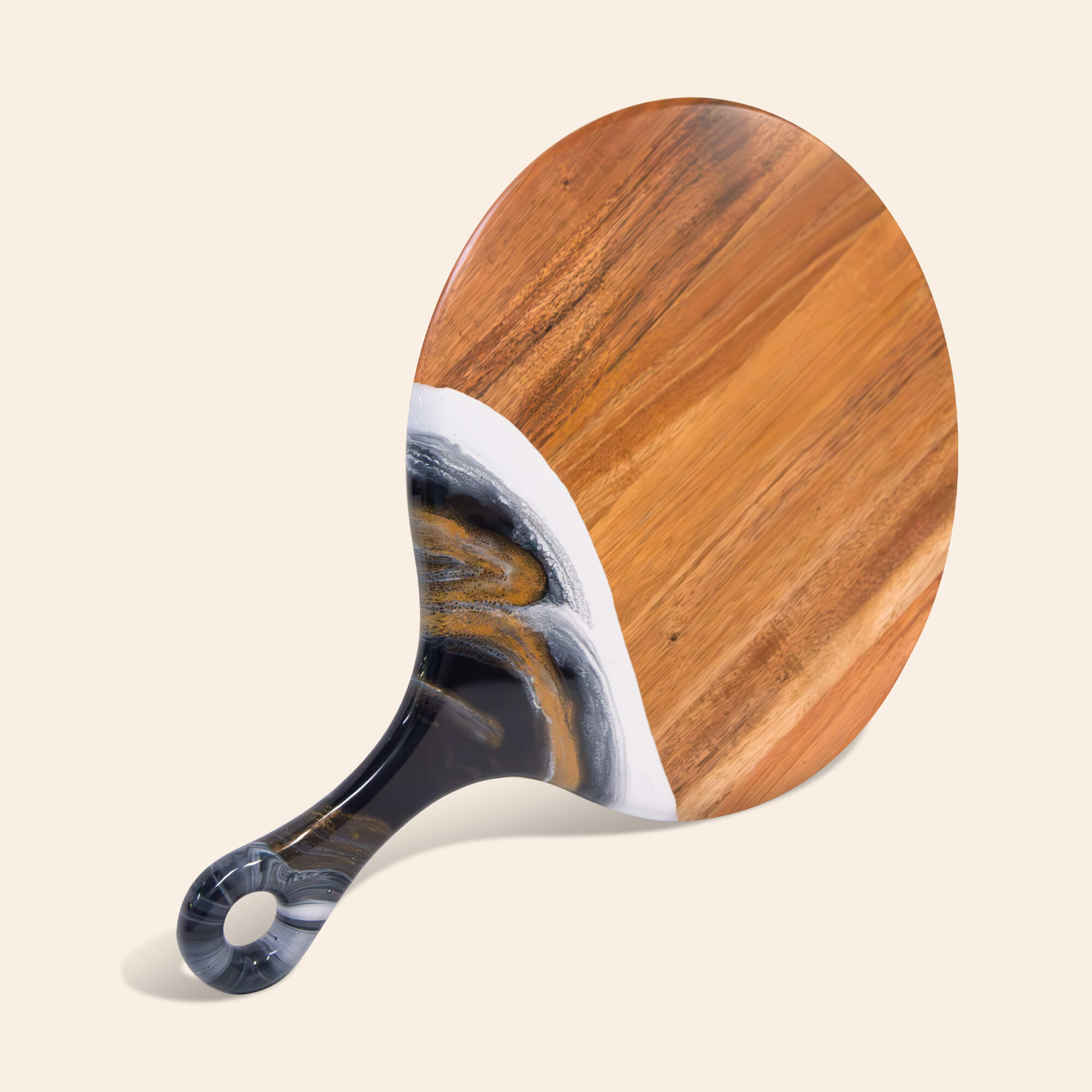 XL Round Acacia Board With Handle