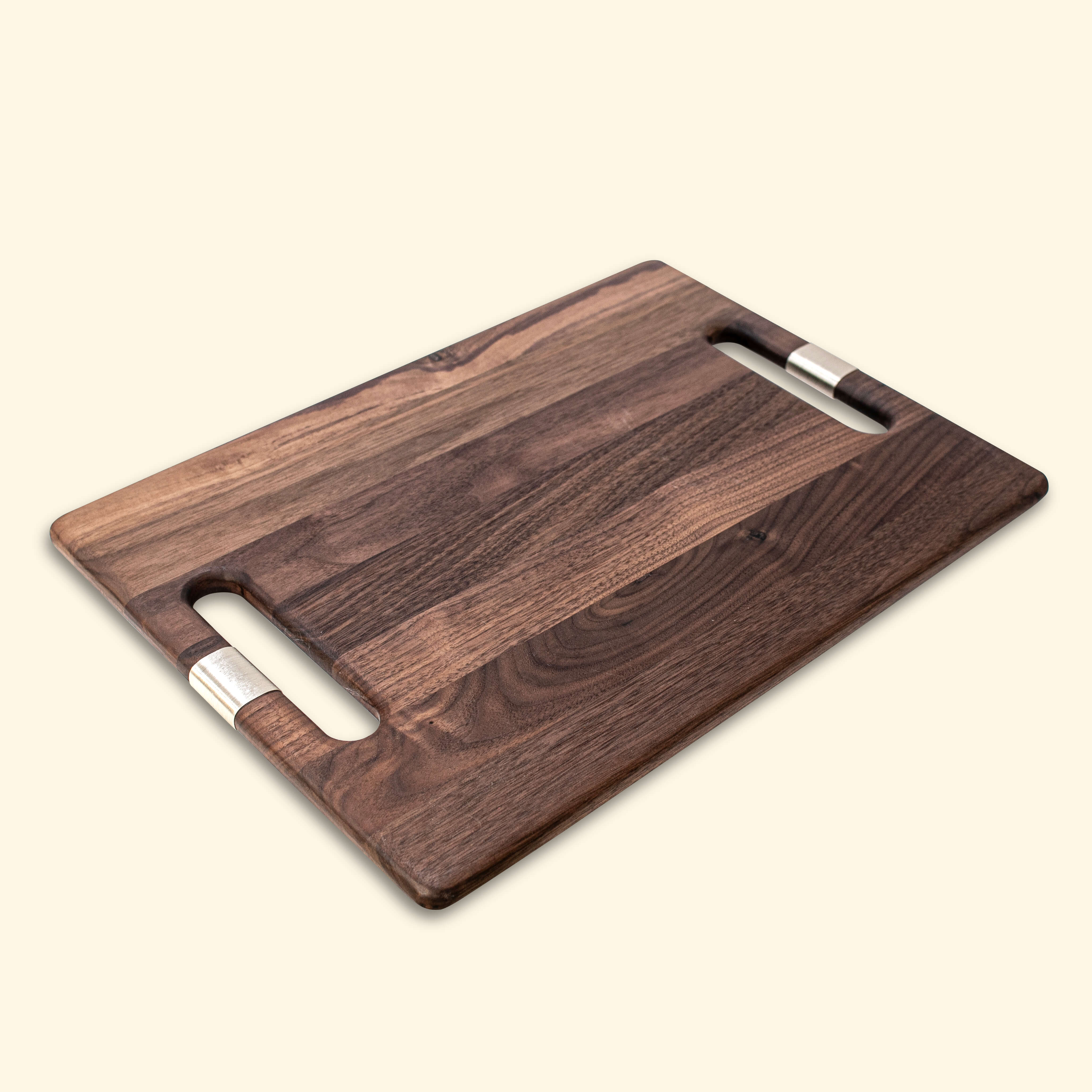 2XL Rectangle Walnut Board With 2 Handles with Wire Wrap