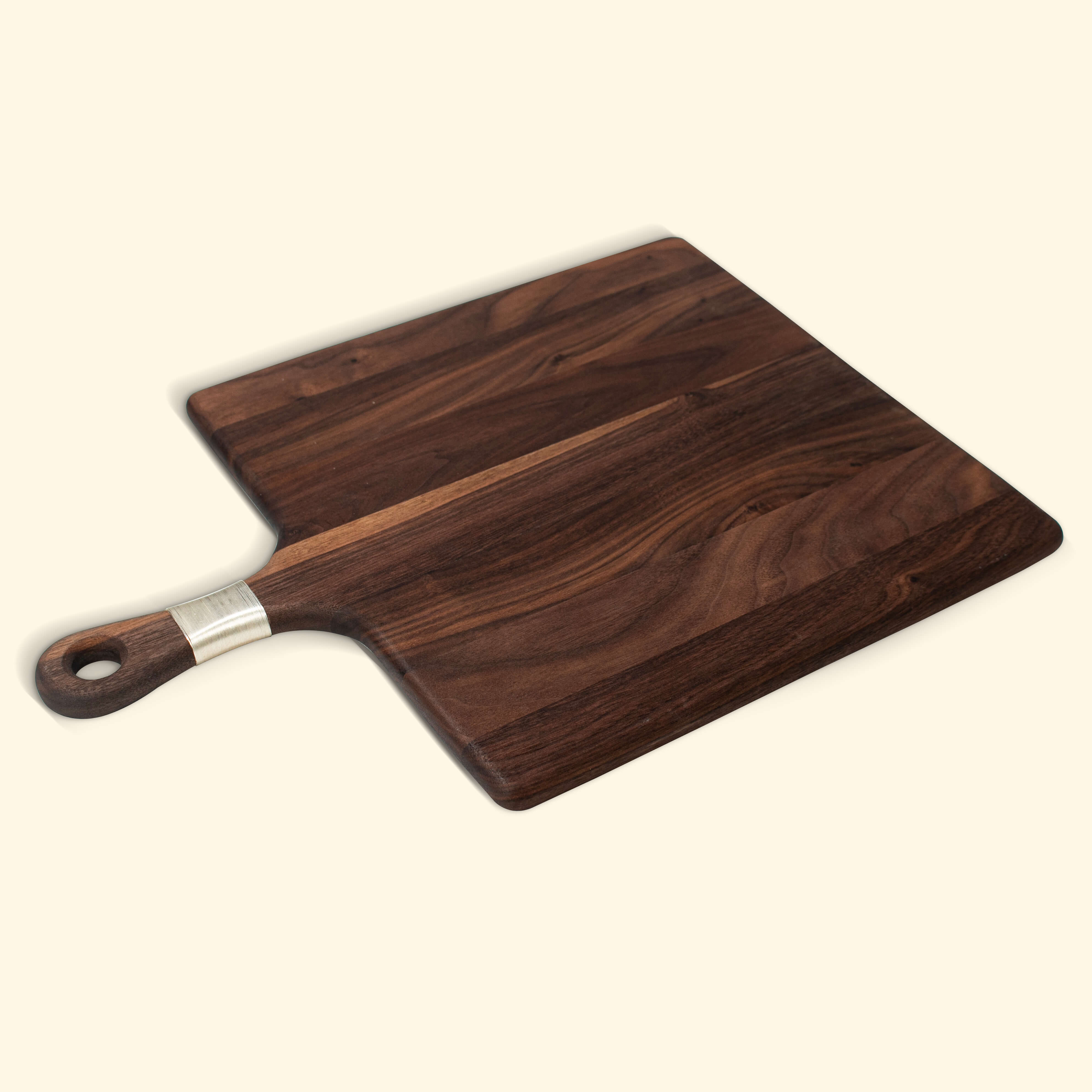 XL Rectangle Walnut Board With Handle with Wire Wrap